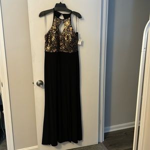 NWT Night Way Collections dress with slit size 12P